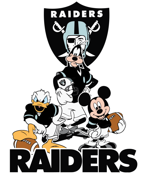 Mickey Mouse Oakland Raiders American Football Nfl Sports Svg, Mickey NFL Team Svg, Mickey NFL Svg.png