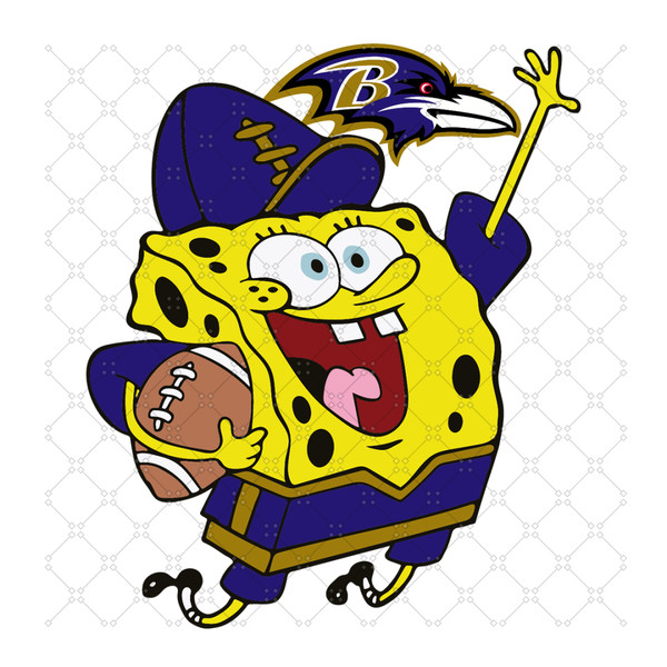 Baltimore Ravens Football Spongebob Svg, Sport S.png