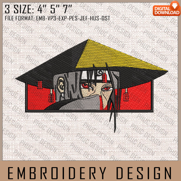Itachi Embroidery Files, Naruto, Anime Inspired Embroidery Design, Machine Embroidery Design 2.jpg