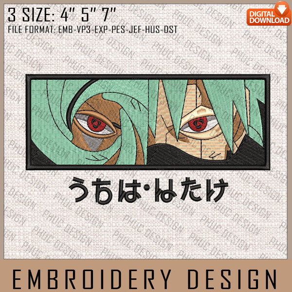 Kakashi And Obito Embroidery Files, Naruto, Anime Inspired Embroidery Design, Machine Embroidery Design.jpg