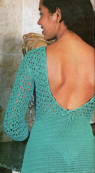 Digital  Vintage Crochet Pattern Dress Mangas  Summer Dress, Evening Dress, Beach Dress  Spanish PDF Template (2).jpg