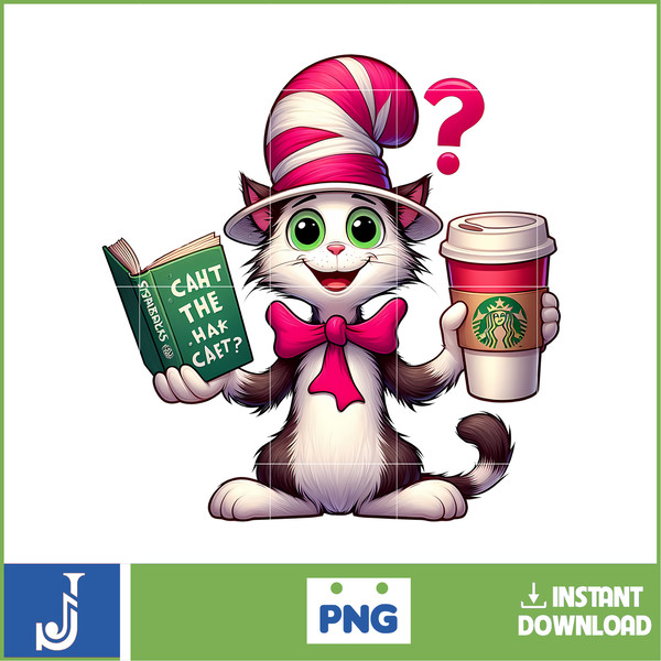 The cat in the pink hat Png, Cat In The Hat Png, Dr Seuss Hat Png, Green Eggs And Ham Png, Dr Seuss for Teachers Png (12).jpg