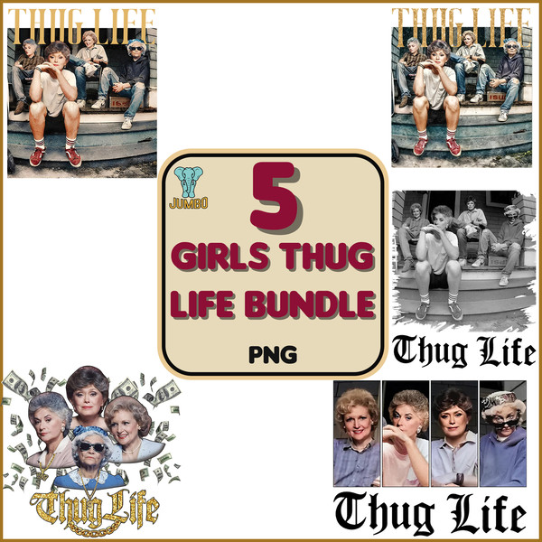5 Girls Thug Life Png, Thug Life Movie Png Bundle (1).jpg