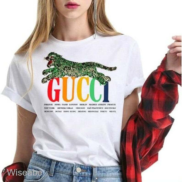 Gucci Jaguar Shirt, Gucci Logo T Shirt Women - Wiseabe Apparels.jpg