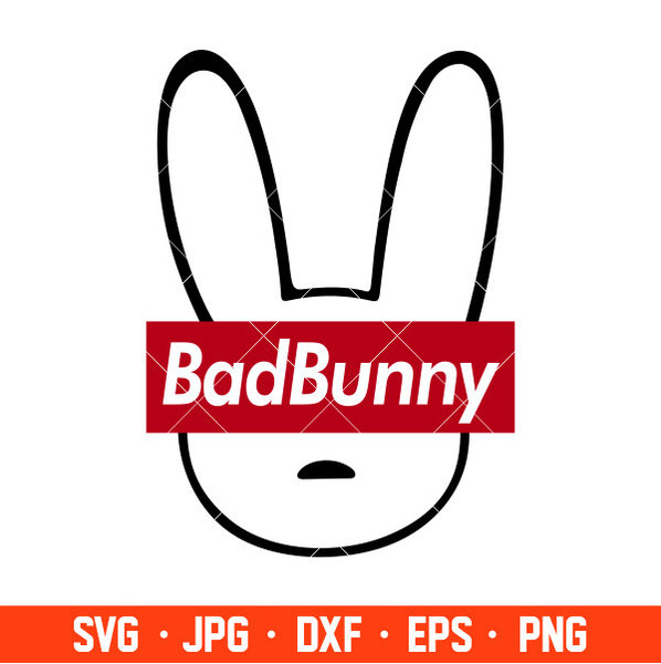 Bad Bunny Face Hearts Svg, Bad Bunny Svg, Valentines Day Svg, Baby Benito Svg, Cricut, Silhouette Vector Cut File 9.jpg