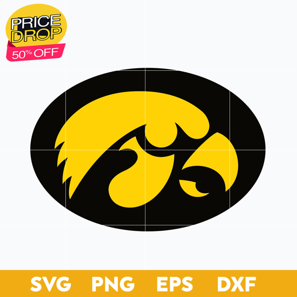 Iowa Hawkeyes Svg, Logo Ncaa Sport Svg, Ncaa Svg, Png, Dxf, Eps Download File..jpg