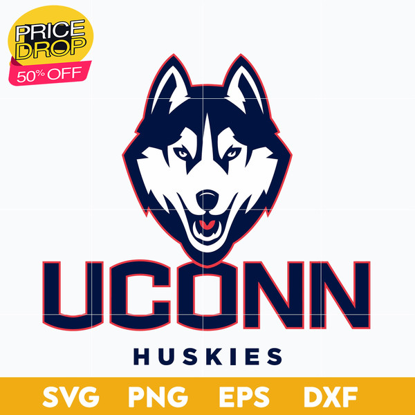 UConn Huskies Svg, Logo Ncaa Sport Svg, Ncaa Svg, Png, Dxf, Eps Download File..jpg
