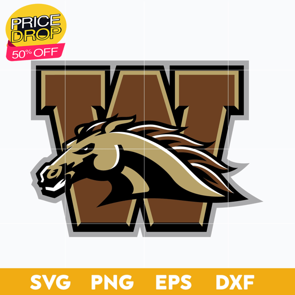 Western Michigan Broncos Svg, Logo Ncaa Sport Svg, Ncaa Svg, Png, Dxf, Eps Download File..jpg