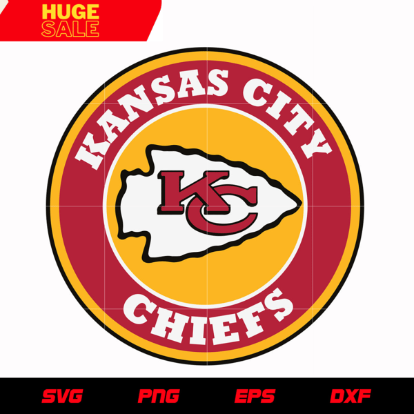 Kansas City Chiefs Logo Circle svg, nfl svg, eps, dxf, png, digital file.jpg