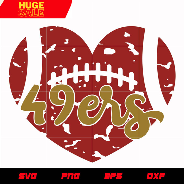 San Francisco 49ers in heart svg, nfl svg, eps, dxf, png, digital file.jpg