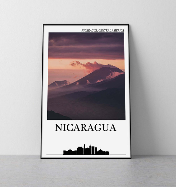 Nicaragua poster  nicaragua print managua travel poster nicaragua wall art nicaragua photography posters of nicaragua managua poster.jpg