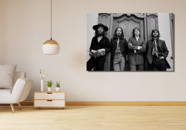Beatles Ready To Hang Canvas, The Beatles Canvas Print Art, Music Band Wall Decor, 60s Music Canvas Wall Art, Band Decoration Wall Art Decor 3.jpg