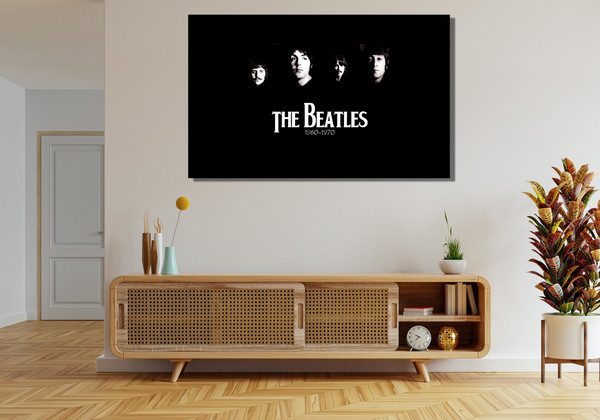 Beatles Ready To Hang Canvas, The Beatles Canvas Print Art, Music Band Wall Decor, 60s Music Canvas Wall Art, Band Decoration Wall Art Decor 4.jpg
