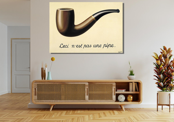 Ceci N’est Pas Une Pipe Rene Magritte the treachery of images 1929 Ready To Hang Canvas,The Treachery of Images,Ceci N’est Pas Une Pipe Rene.jpg