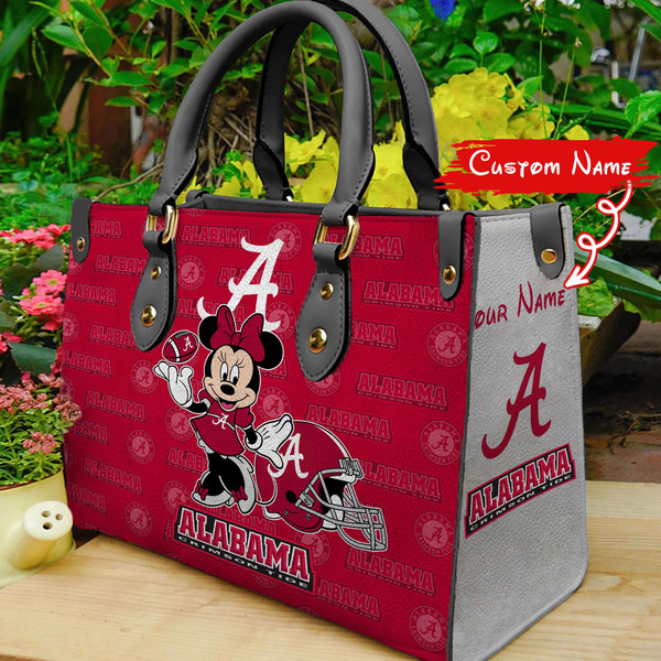 NCAA Alabama Crimson Tide Minnie Women Leather Hand Bag M1 1305DS005.jpg