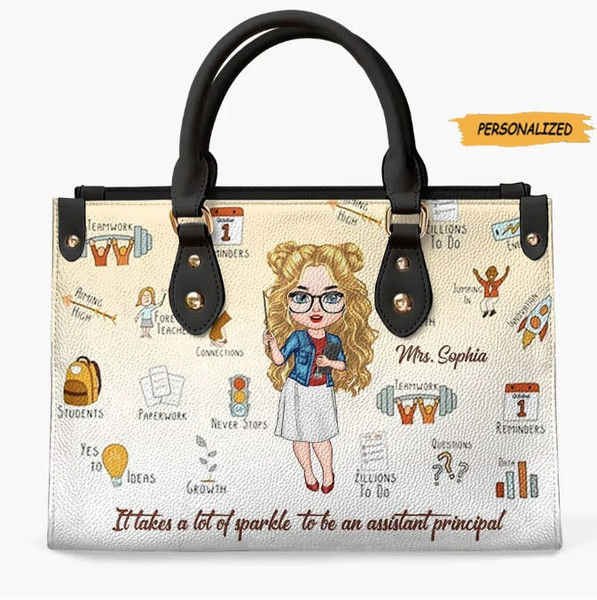 Personalized Leather Bag, Birthday, Teacher’s Day Gift For Assistant Principal, Behind Every Great School Is A Caring Assistant Principal 1.jpg