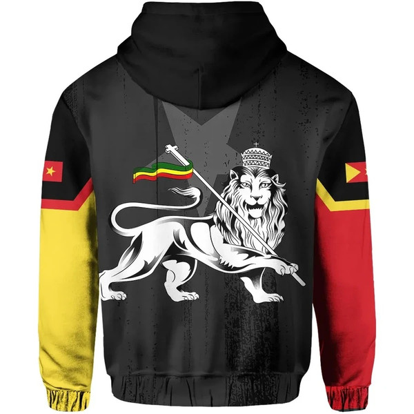 Lion of Judah Hoodie Tigray Flag, African Hoodie For Men Women