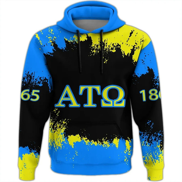 Alpha Tau Omega Face Style Hoodie, African Hoodie For Men Women