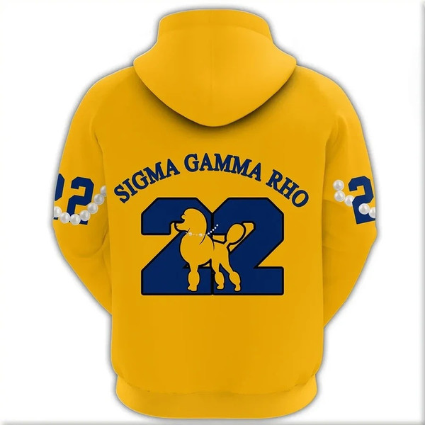 Sigma Gamma Rho Pearl Yellow Hoodie, African Hoodie For Men Women