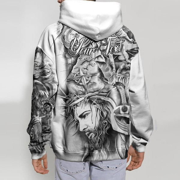 Yemen Hoodie Angel of the Lord - Famous Body Tattoo Style (You can Personlized Custom), African Hoodie For Men Women