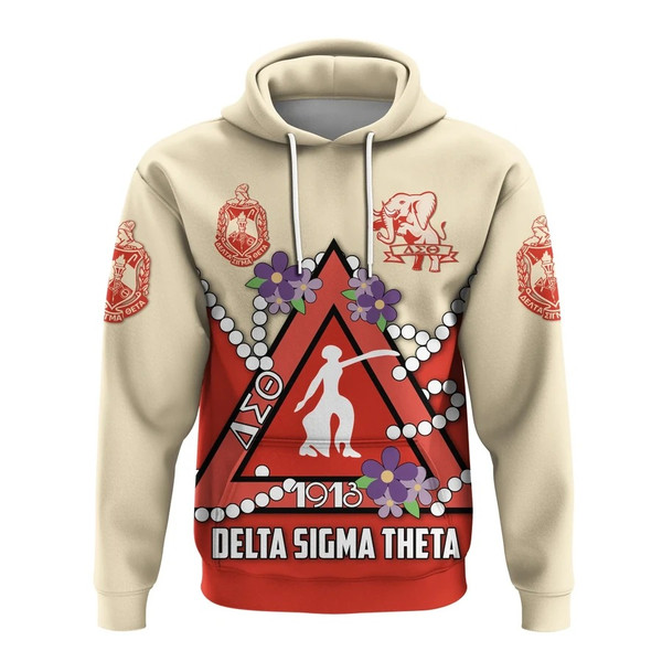 Delta Sigma Theta Pyramid Elephant Hoodie, African Hoodie For Men Women
