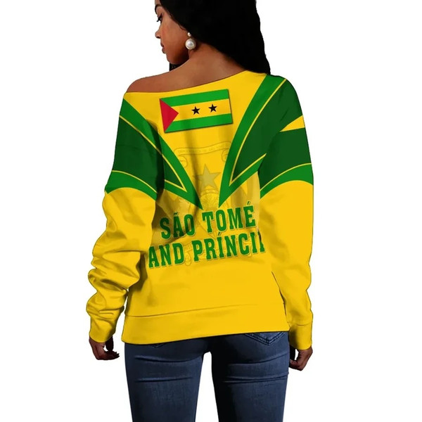 Sao Tome and Principe Women Off Shoulder Tusk Style, African Women Off Shoulder For Women