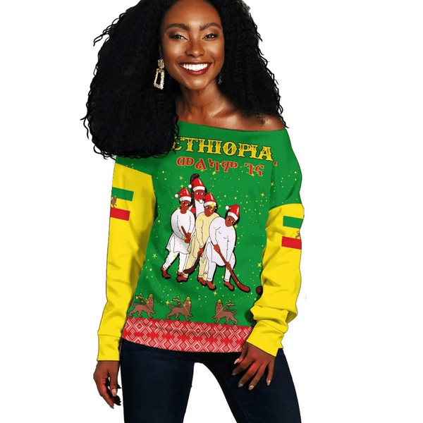 Ethiopia Christmas Genna Women Off Shoulder - Snow Style, African Women Off Shoulder For Women