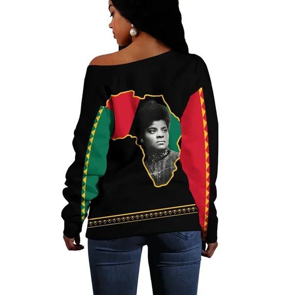 Ida B. Wells Black History Month Offshoulder, African Women Off Shoulder For Women
