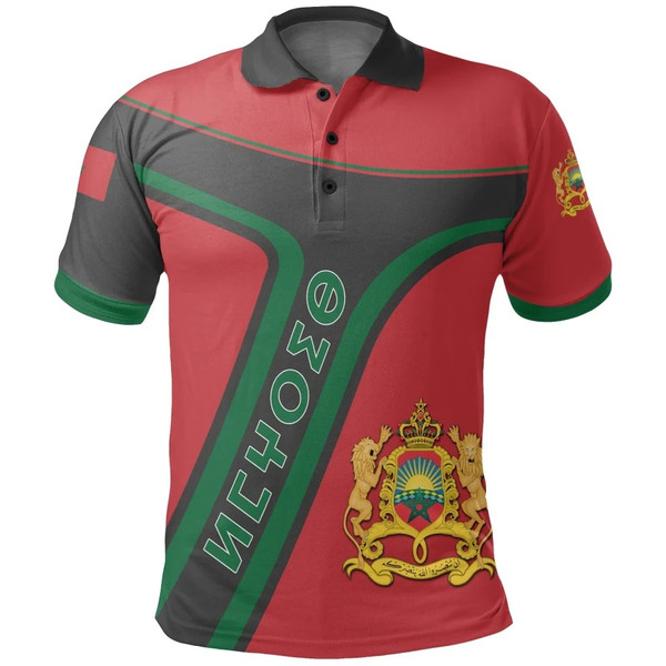 Morocco Pride Polo Shirt - Junc Style, African Polo Shirt For Men Women