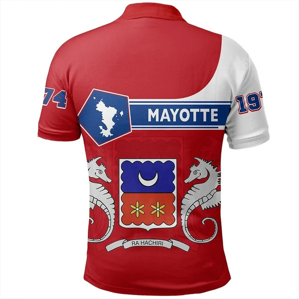 Custom Mayotte Polo Shirt Pentagon Style, African Polo Shirt For Men Women