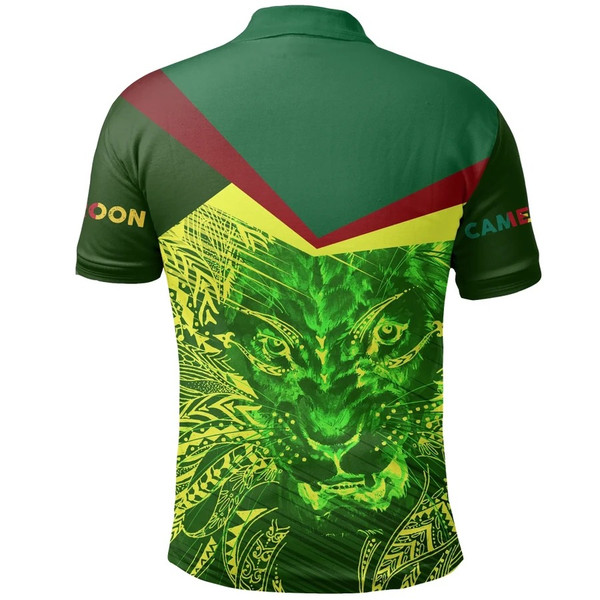 Cameroon Lion Polo Shirt, African Polo Shirt For Men Women
