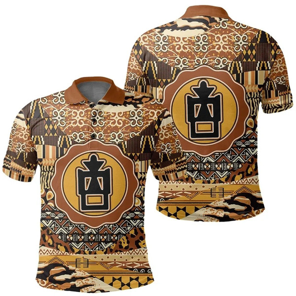 Gye Wani Polo Shirt Leo Style, African Polo Shirt For Men Women