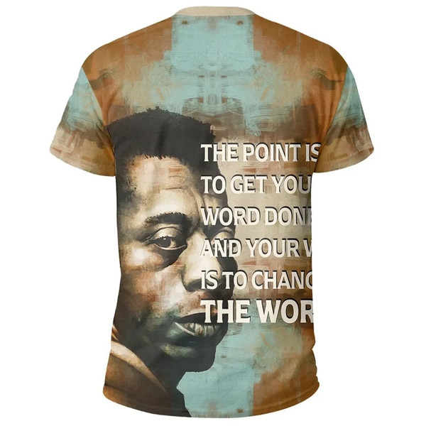 James Baldwin Quote Paint Mix T-shirt, African T-shirt For Men Women