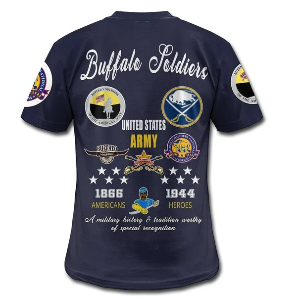 Buffalo Soldiers Tee, African T-shirt For Men Women