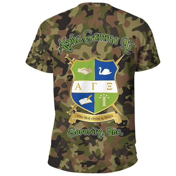 Alpha Gamma Xi Camo T-shirt, African T-shirt For Men Women