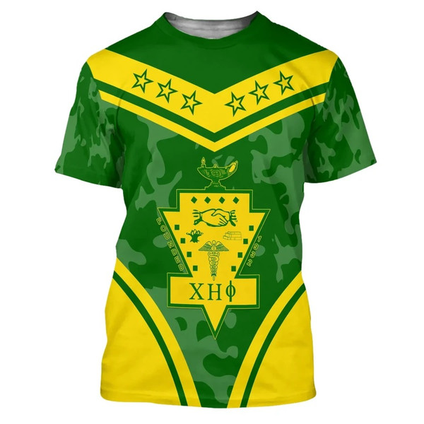 Chi Eta Phi Camouflage T-Shirt 02, African T-shirt For Men Women