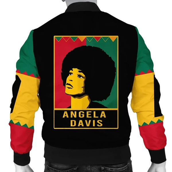 Angela Davis Black History Month Style Bomber Jacket, African Bomber Jacket For Men Women