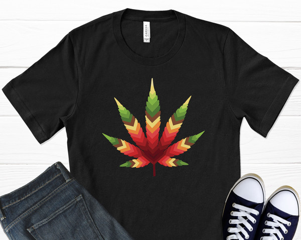 Cannabis Leaf T-Shirt, Marijuana Leaf, Pot Leaf, Weed Leaf, Cannabis Gifts, Stoner Gifts, 420 Gifts, Graphic T-Shirt.jpg