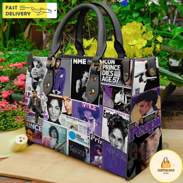 Prince Lover Leather HandBag,Prince Music Bag,Prince Fan Gift 6.jpg