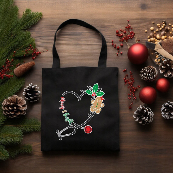 Nurse Christmas Bag, Clinical Bag, Christmas Everyday Bag, Nicu Nurse Gifts, Labor and Delivery Nurse Bag, Nurse Gift Christmas, Xmas Gifts.jpg