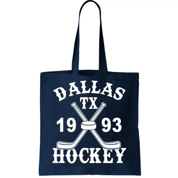 Dallas Texas TX Hockey 1993 Tote Bag.jpg
