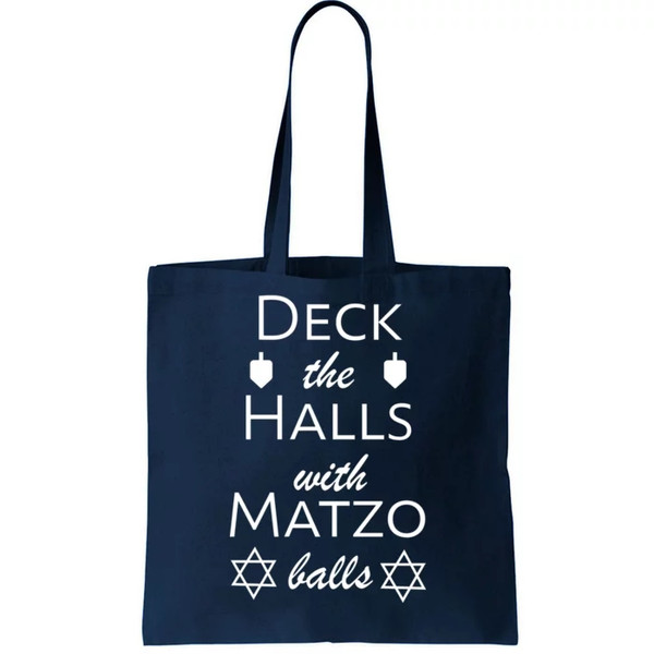 Deck The Halls With Matzo Balls Tote Bag.jpg