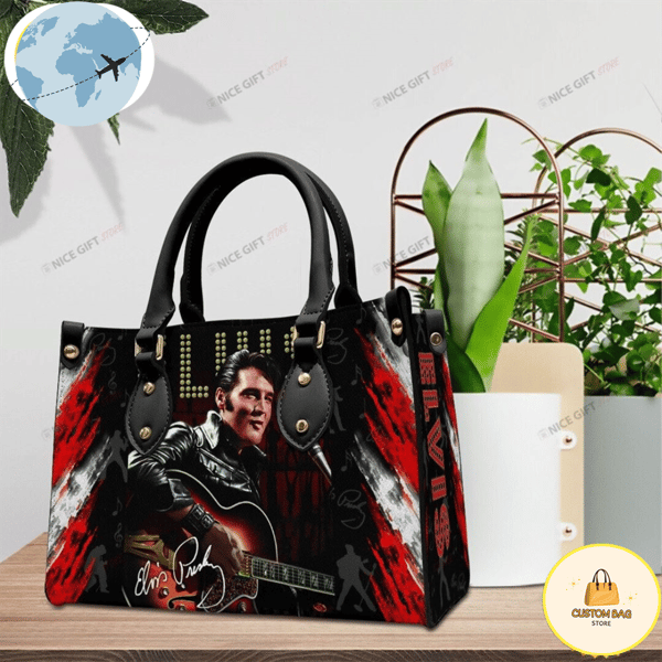 Elvis Presley Women 3D The King Rock Leather Handbag.jpg