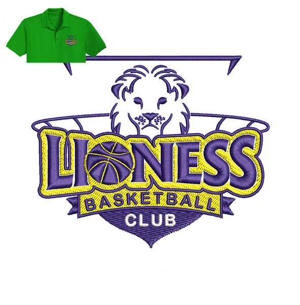Lioness Basketball Embroidery logo for Polo Shirt..jpg