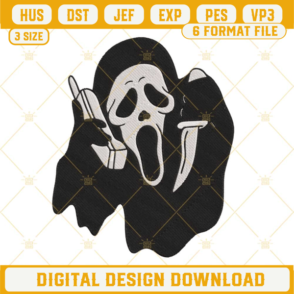 Ghostface Calling Embroidery Designs.jpg