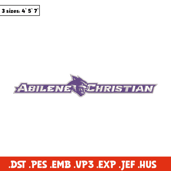 Abilene Christian logo embroidery design, NCAA embroidery, Sport embroidery, logo sport embroidery, Embroidery design..jpg