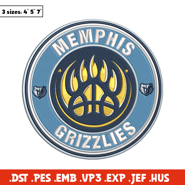Memphis Grizzlies logo embroidery design, NBA embroidery,Sport embroidery,Embroidery design, Logo sport embroidery.jpg