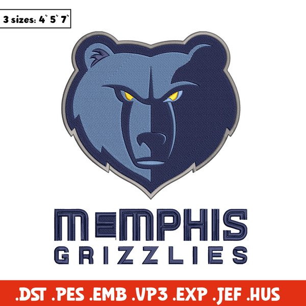 Memphis Grizzlies logo embroidery design,NBA embroidery, Sport embroidery,Embroidery design, Logo sport embroidery..jpg
