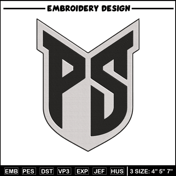 Portland State Vikings logo embroidery design, NCAA embroidery, Sport embroidery,Logo sport embroidery,Embroidery design..jpg