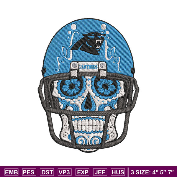 Skull Helmet Carolina Panthers embroidery design, Carolina Panthers embroidery, NFL embroidery, logo sport embroidery..jpg